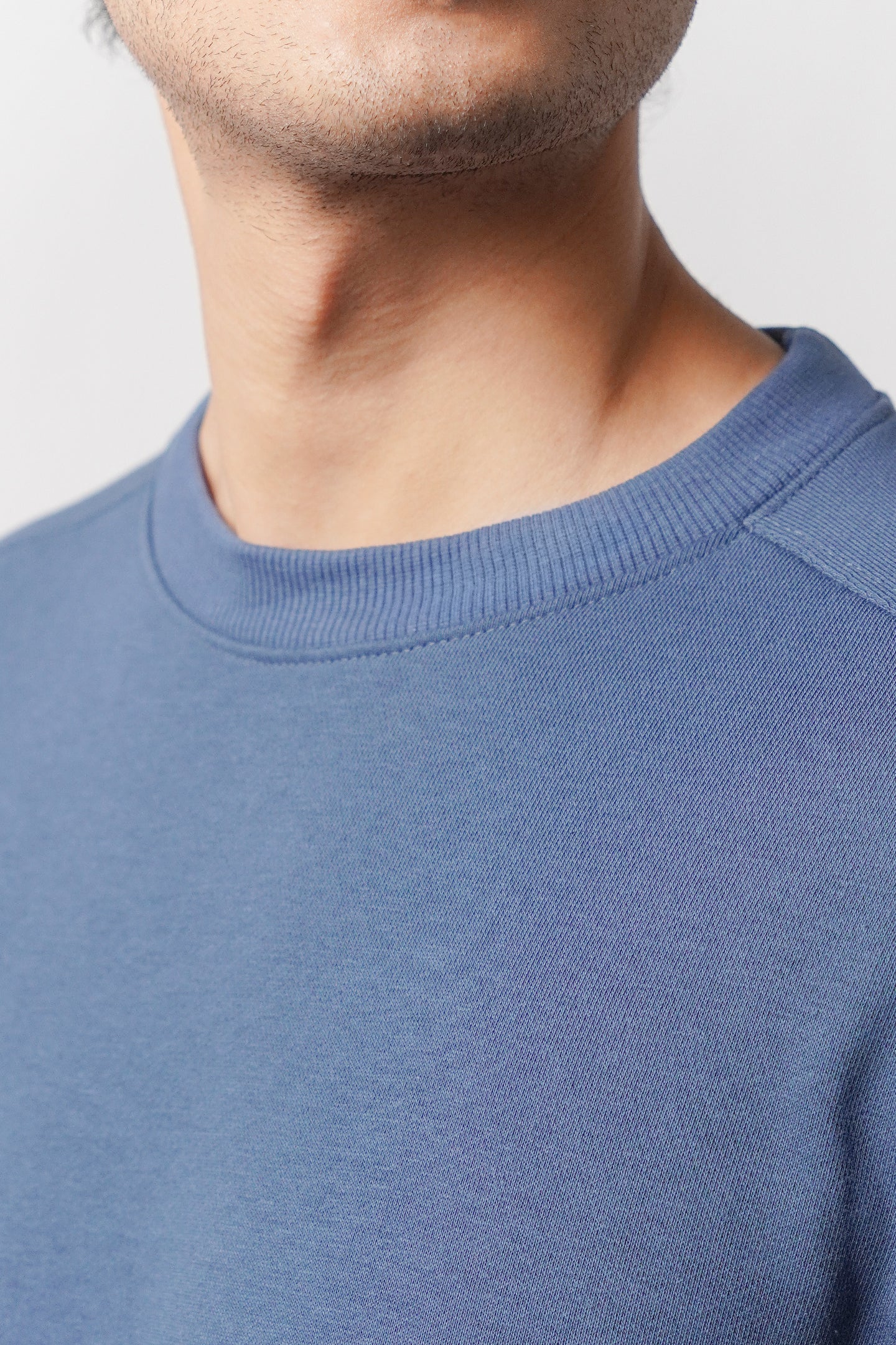 Side-Pocket Sweatshirt - Ocean Blue - Mendeez
