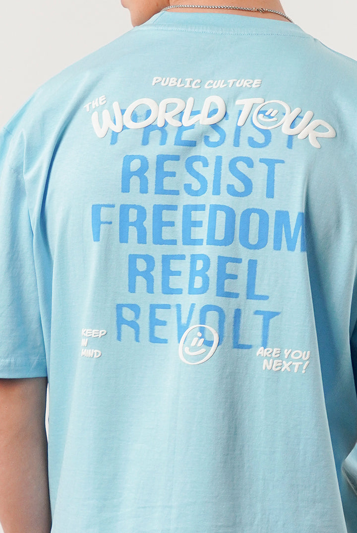 Box Fit Tee - Sky Blue - Mendeez