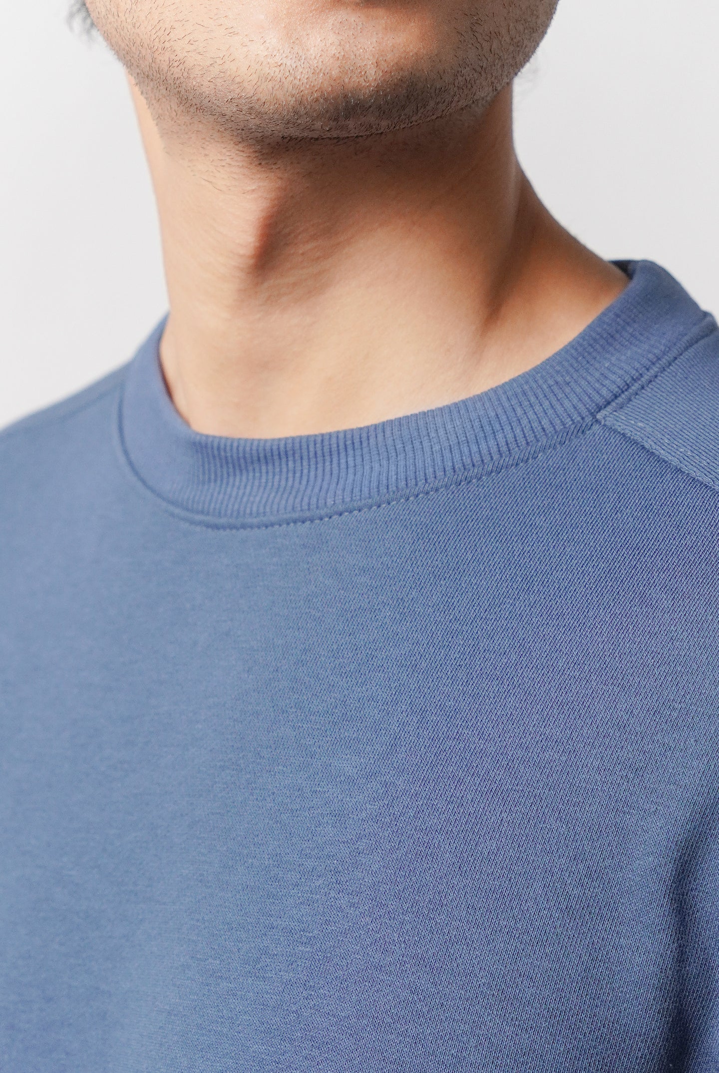 Side-Pocket Sweatshirt - Ocean Blue - Mendeez
