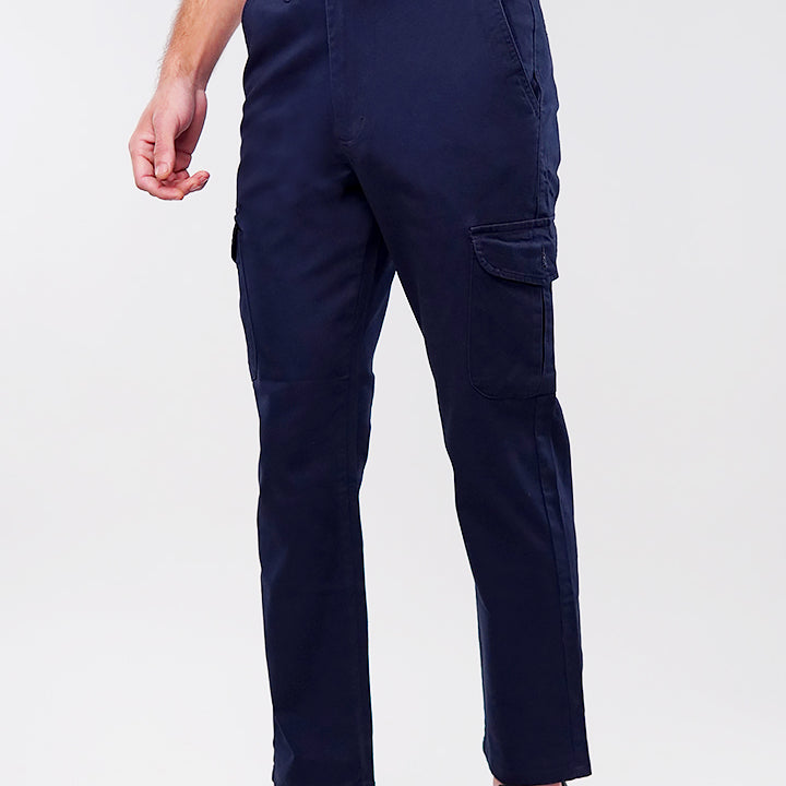 Straight Cargo Pants - Navy Blue - Mendeez