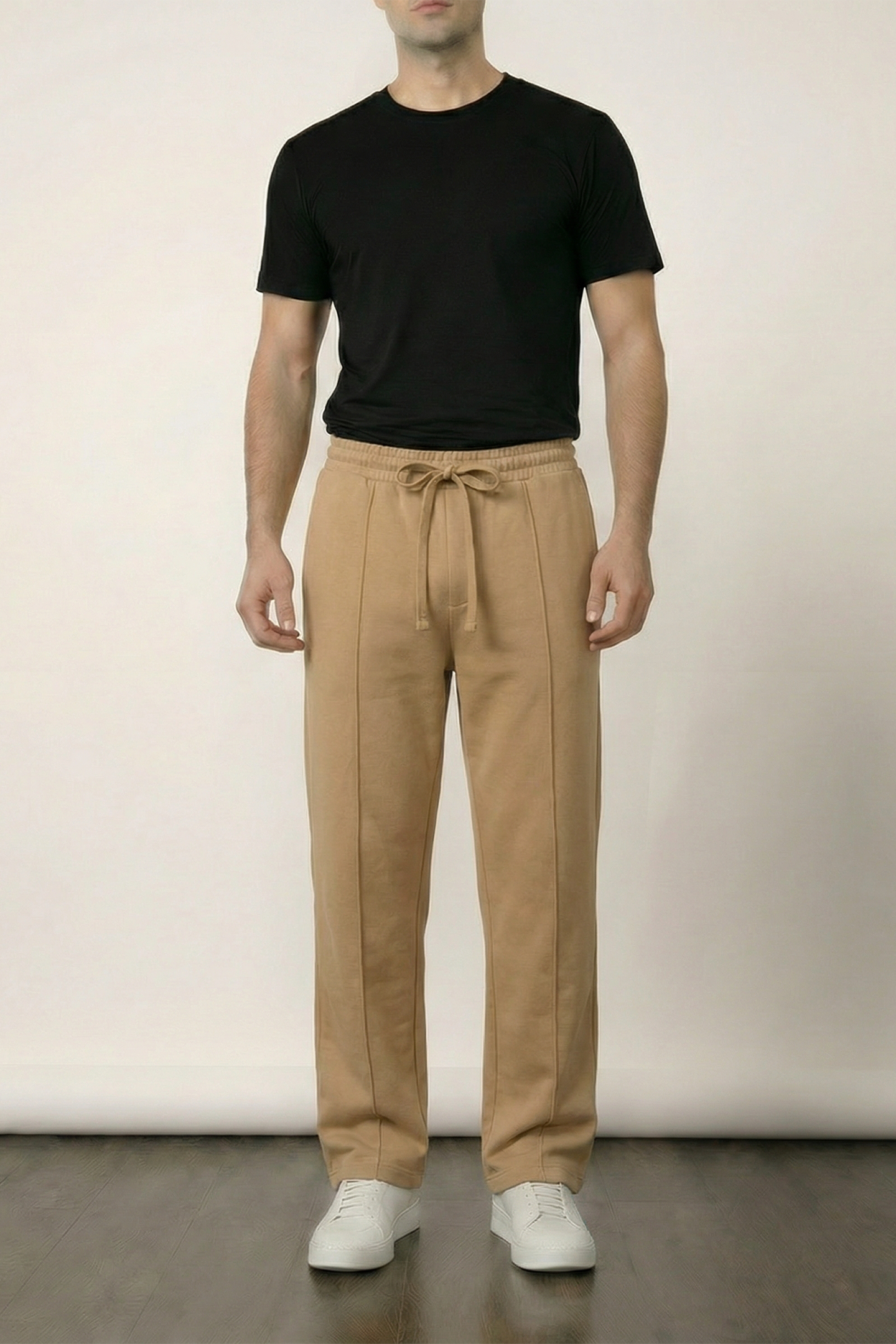 Pintex Jogger Pants - Camel - Mendeez