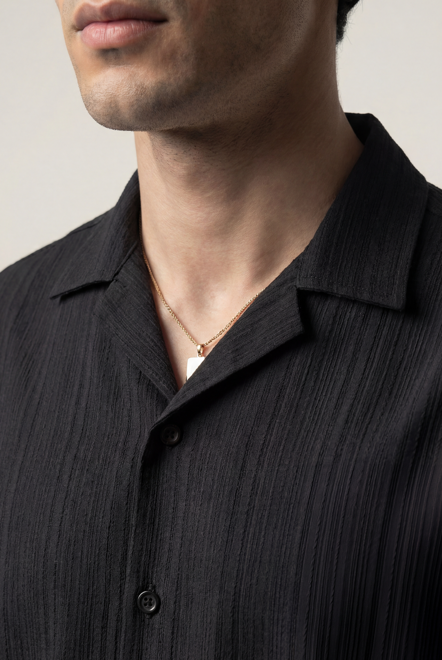 Cuban Shirt - Black - Mendeez