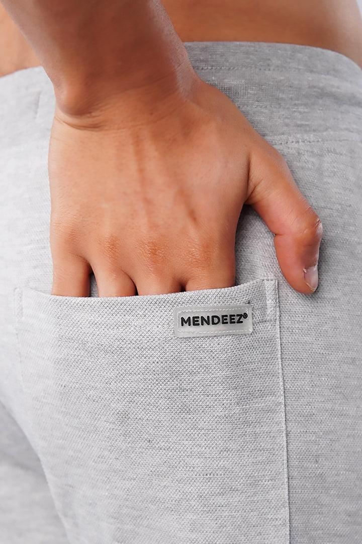Zipper Jogger Pants - Heather Grey - Mendeez PK