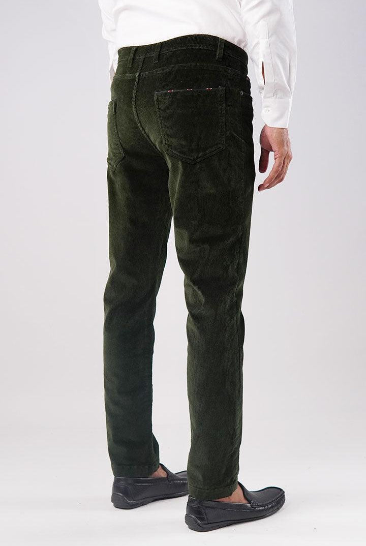 Forest Green Corduroy Pants - Mendeez PK