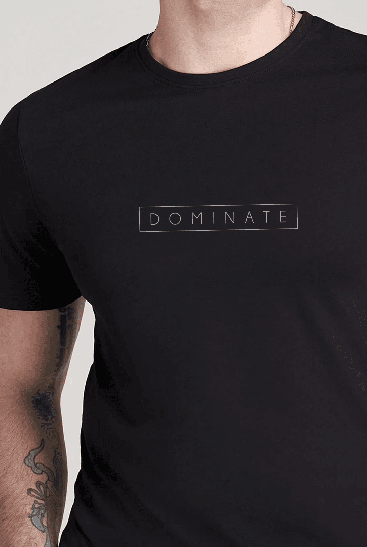 Printed Graphic T-Shirt - Black - Mendeez