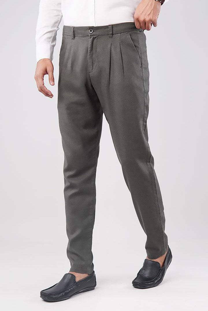 Pleated Pant - Charcoal - Mendeez PK