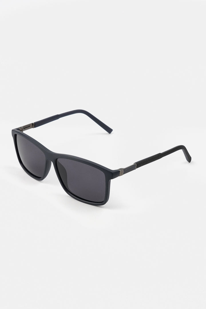 Rectangle Wayfarer Sunglasses - Black - Mendeez