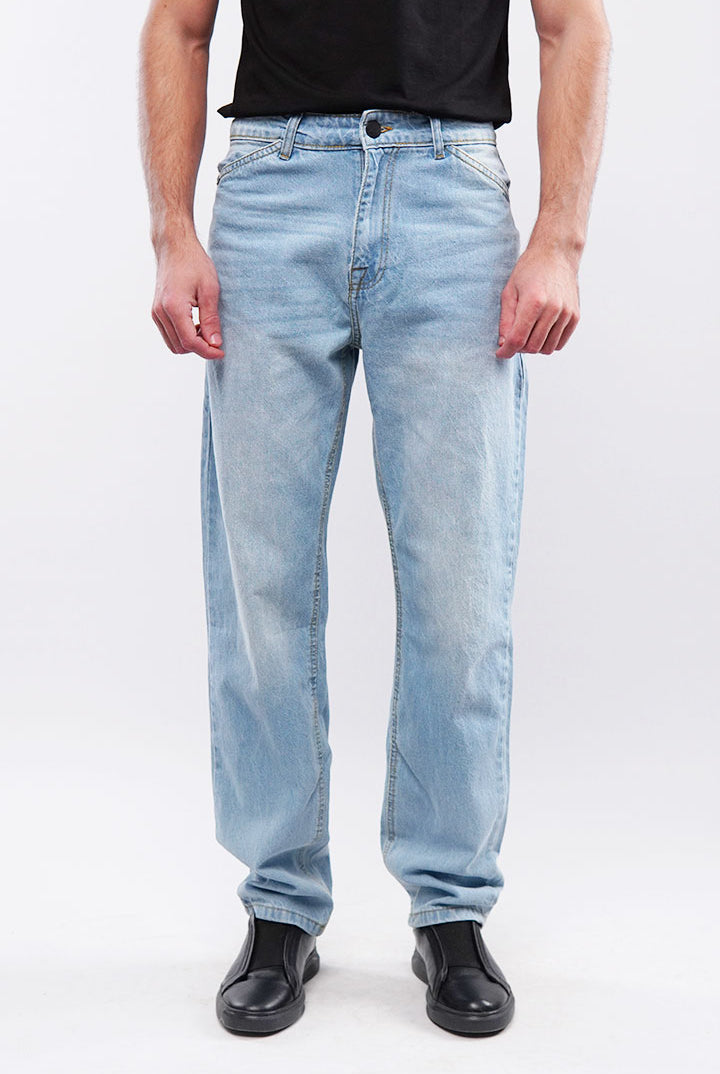 Straight Fit Denim - Sky Blue - Mendeez