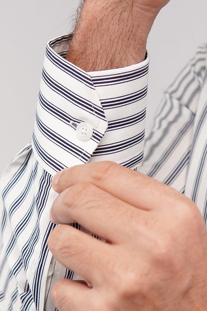 Striped Shirt - Black & White - Mendeez