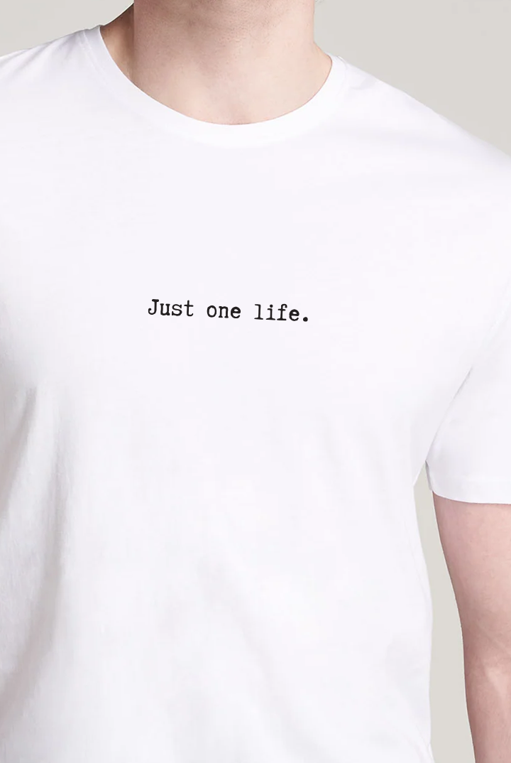 Printed Graphic Tee - White - Mendeez