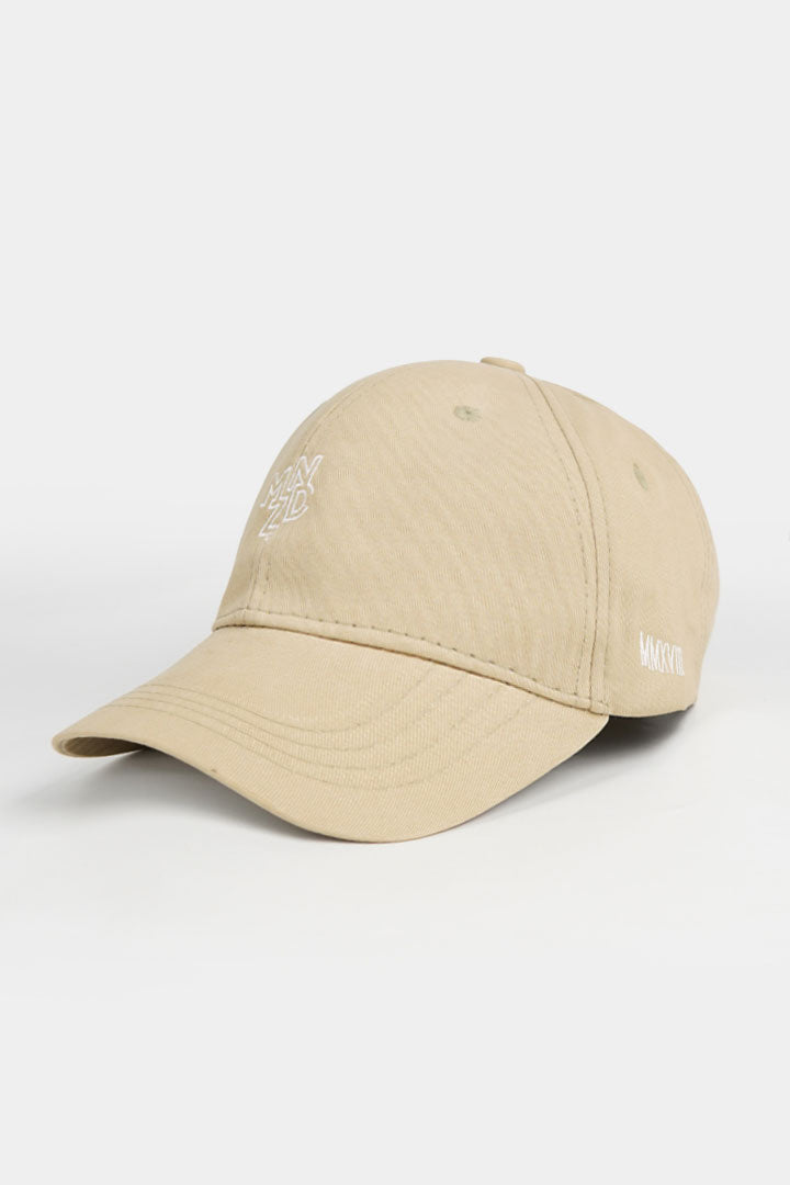 MNDZ Signature Embroidered Cap - Beige - Mendeez