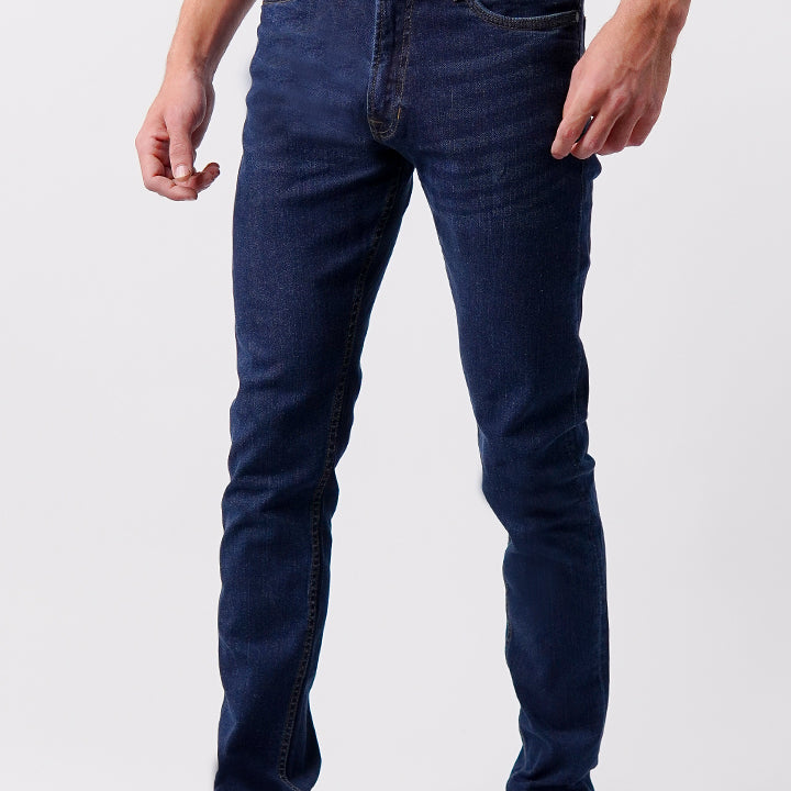 Slim Fit Denim - Navy Blue - Mendeez