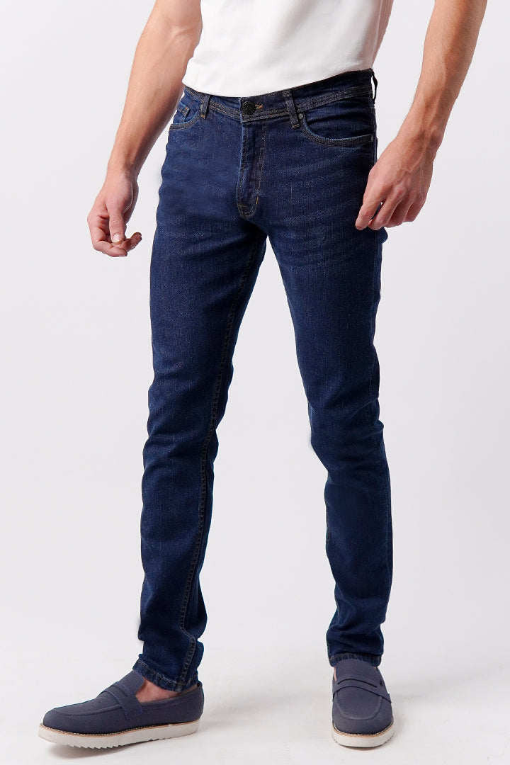 Slim Fit Denim - Navy Blue - Mendeez
