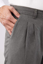 Pleated Pant - Charcoal - Mendeez PK