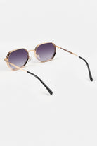 Vintage Polygon Metal Sunglasses - Gold - Mendeez