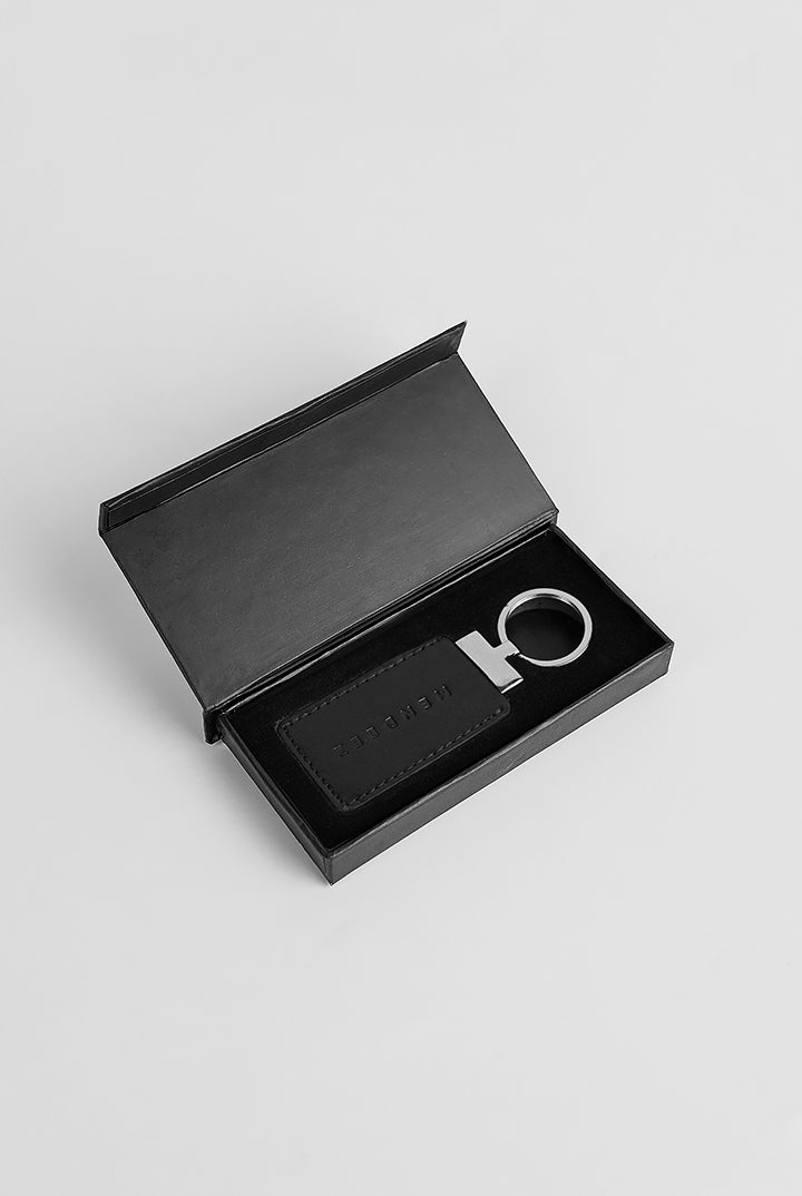 Leather Keychain - Black - Mendeez