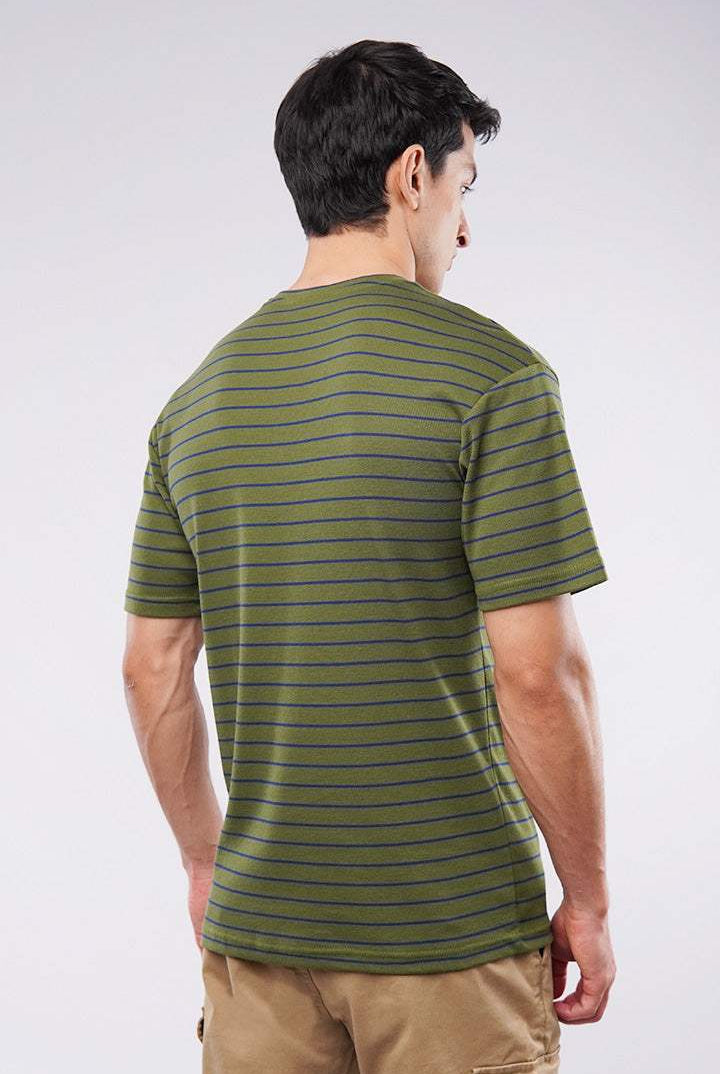 Striped T-Shirt - Green - Mendeez