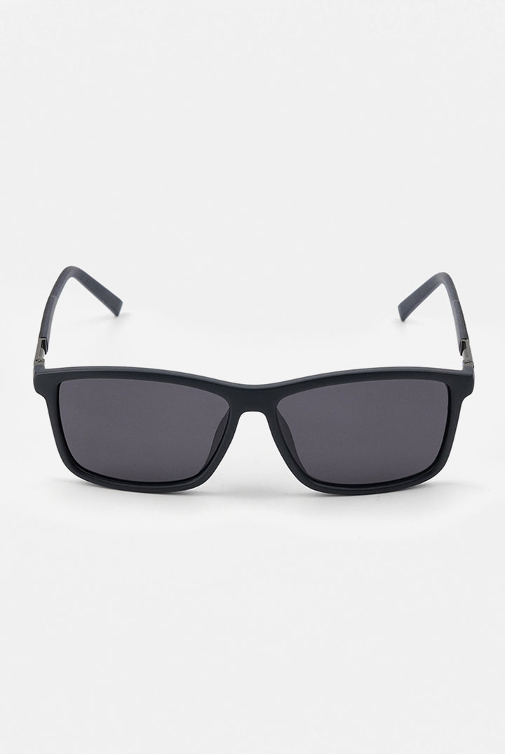 Rectangle Wayfarer Sunglasses - Black - Mendeez