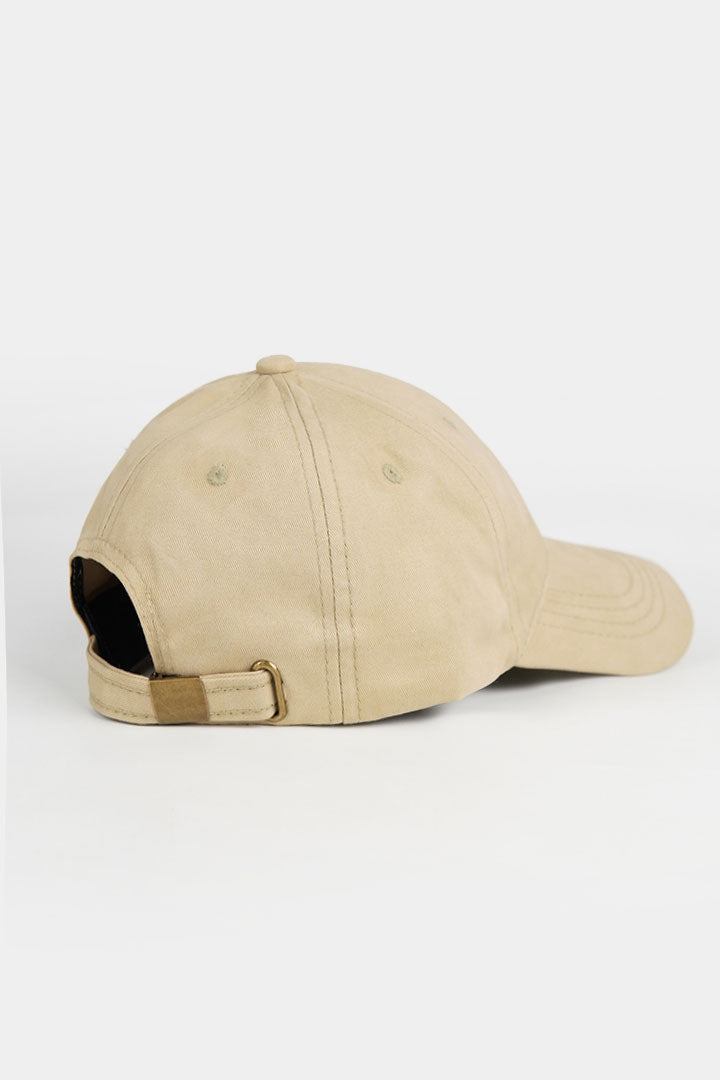 MNDZ Signature Embroidered Cap - Beige - Mendeez