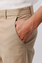 Straight Fit Chinos - Beige - Mendeez