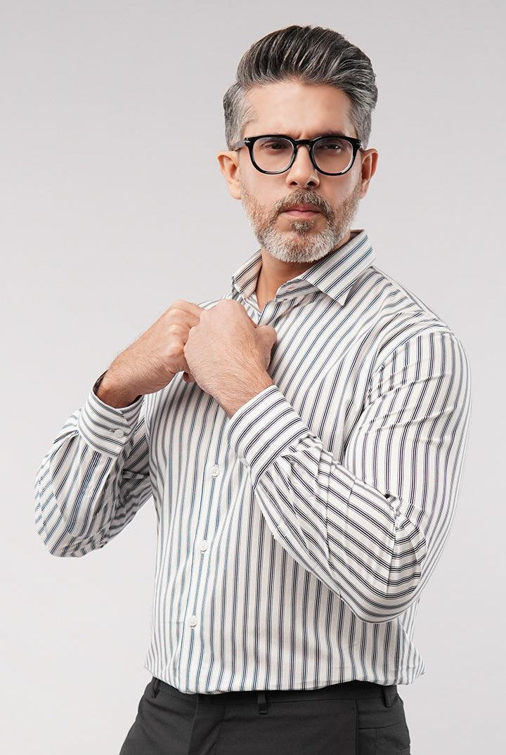 Striped Shirt - Black & White - Mendeez