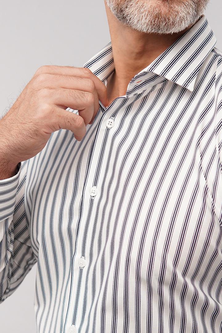 Striped Shirt - Black & White - Mendeez