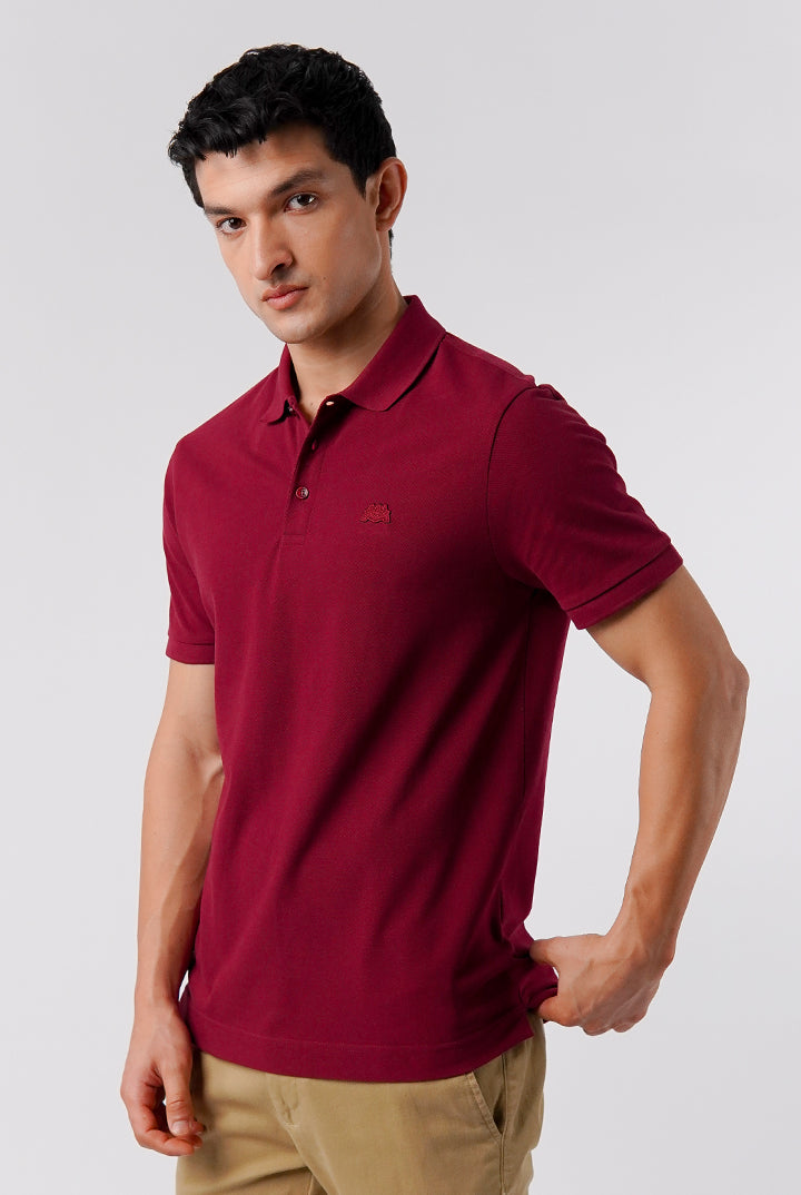 Regular Fit Polo Shirt - Maroon - Mendeez