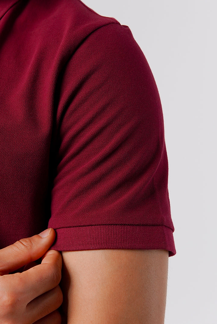 Regular Fit Polo Shirt - Maroon - Mendeez