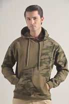 Camouflage Pullover Hoodie - Green - Mendeez