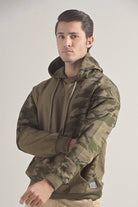 Camouflage Pullover Hoodie - Green - Mendeez