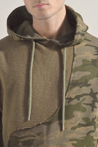 Camouflage Pullover Hoodie - Green - Mendeez