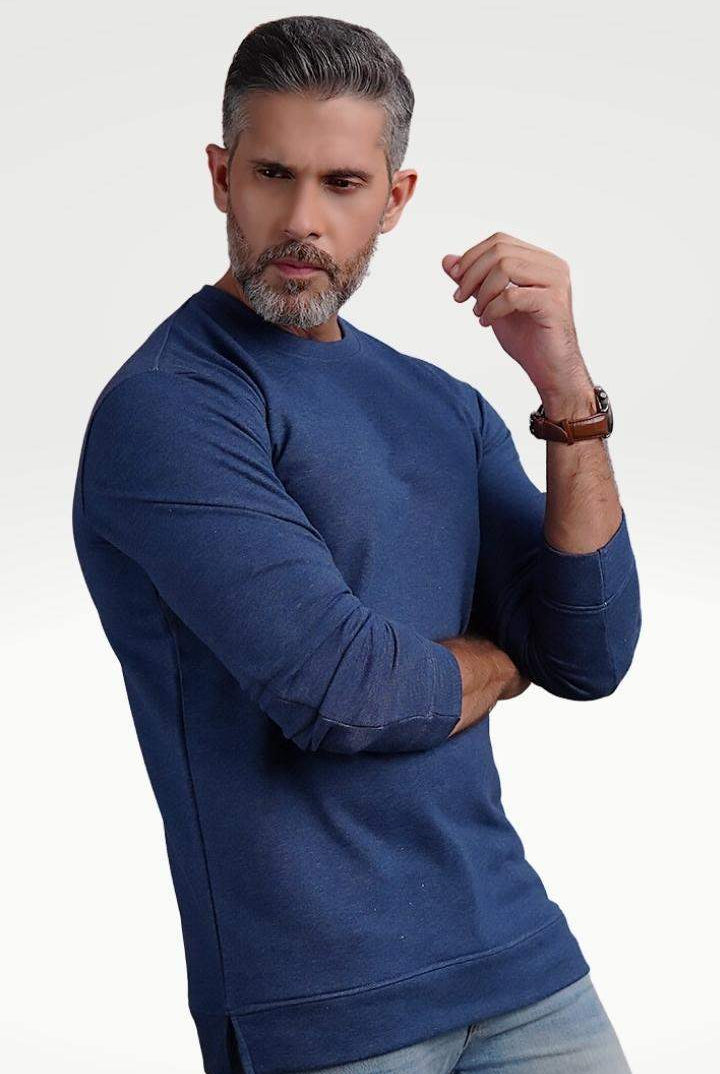 Denim Blue Terry Sweatshirt - Mendeez PK