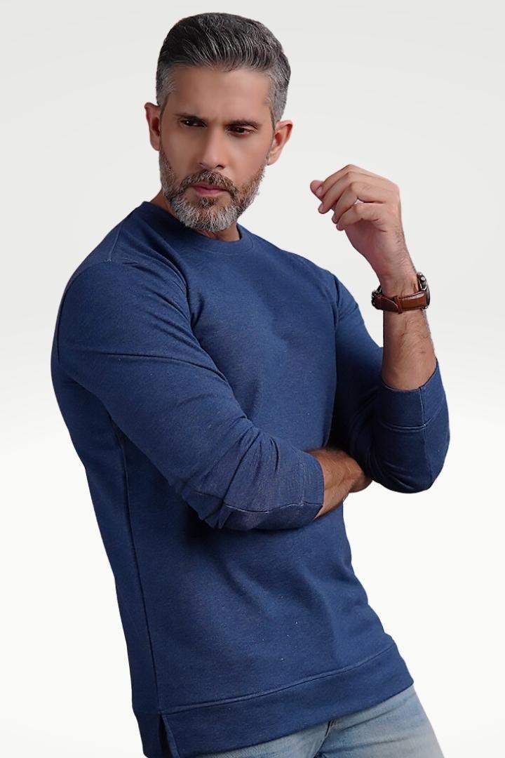 Denim Blue Terry Sweatshirt - Mendeez PK