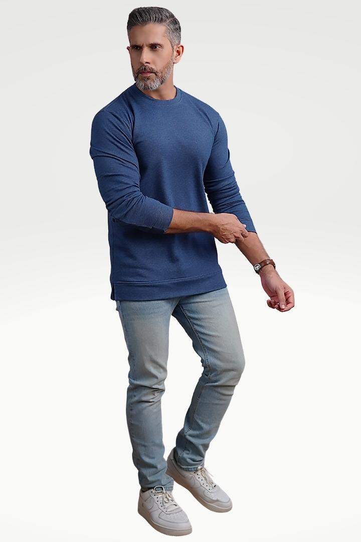 Denim Blue Terry Sweatshirt - Mendeez PK