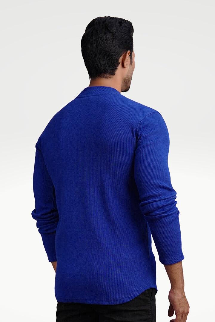 Royal Navy Mock Neck Sweatshirt - Mendeez PK