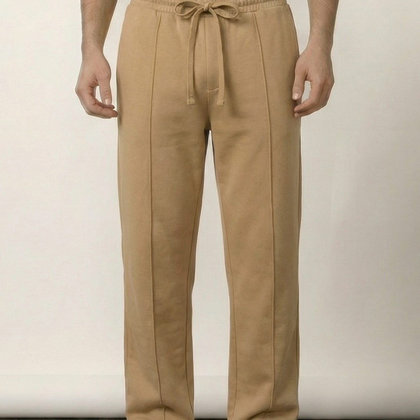 Pintex Jogger Pants - Camel - Mendeez