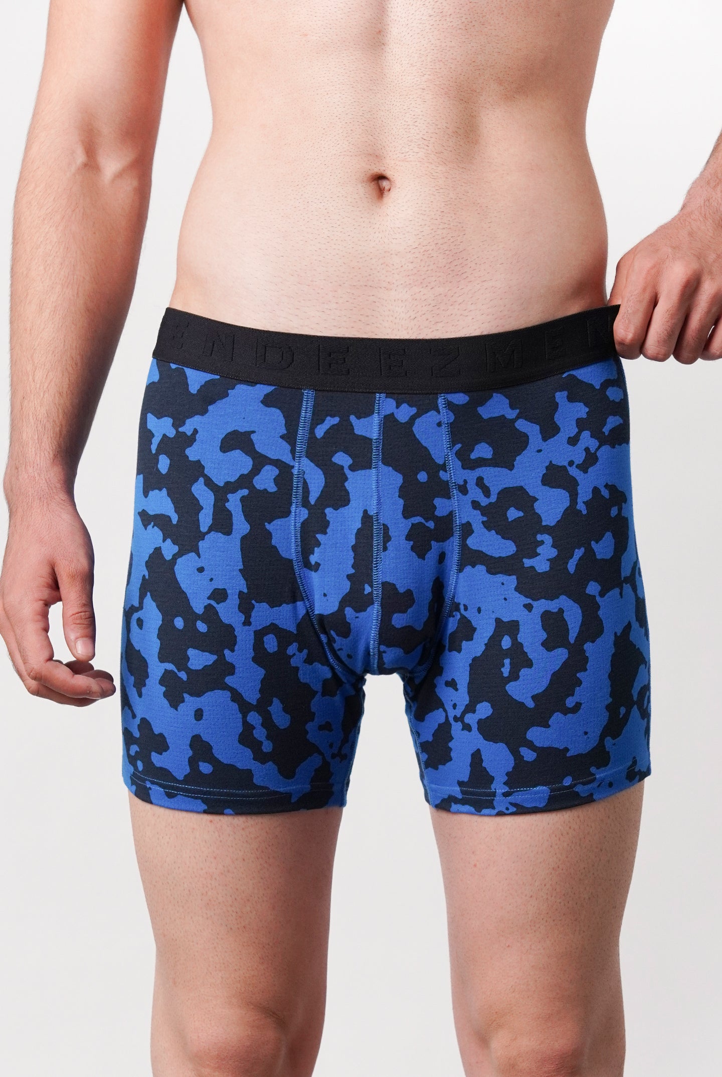 Printed All Day Boxers - Blue - Mendeez