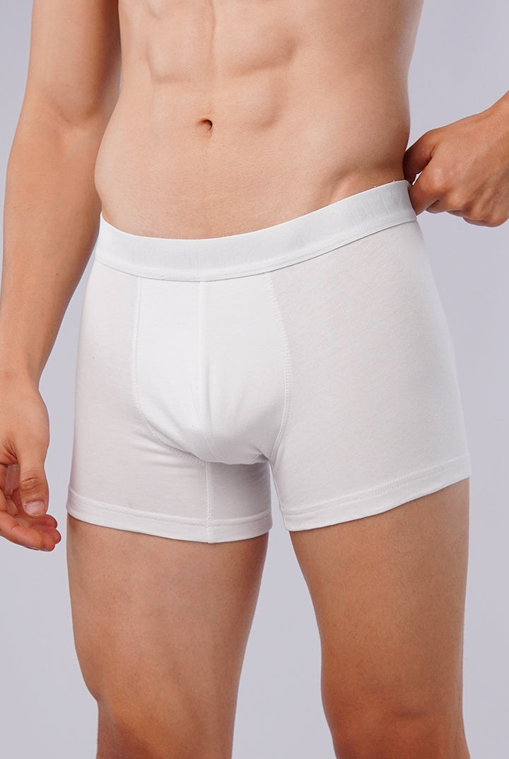 Boxer Trunk - Black, White & Heather Grey Pack Of 3 - Mendeez