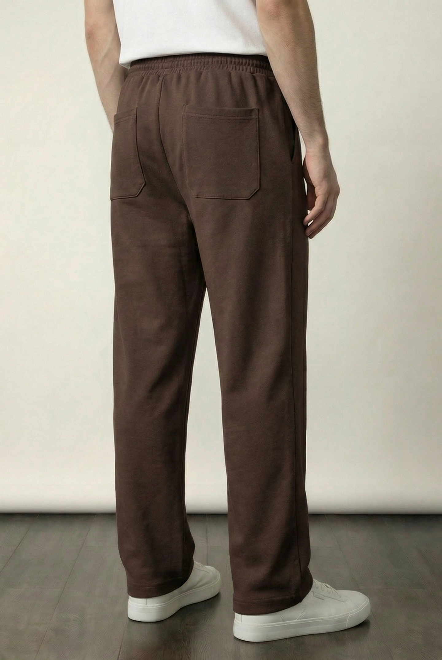 Pintex Jogger Pants - Chocolate - Mendeez