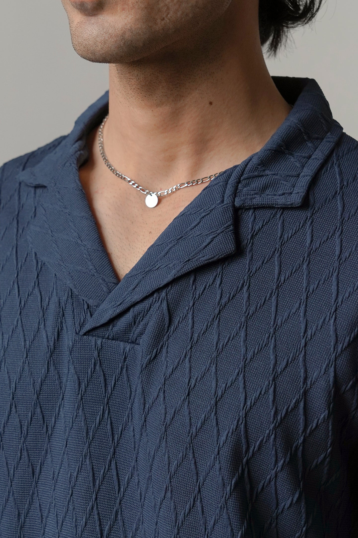 Cuban Collar Polo - Ocean Blue - Mendeez