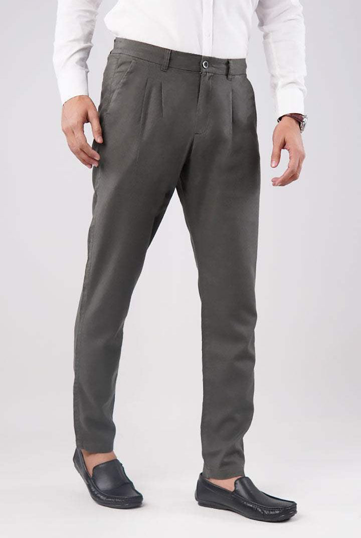 Pleated Pant - Charcoal - Mendeez PK
