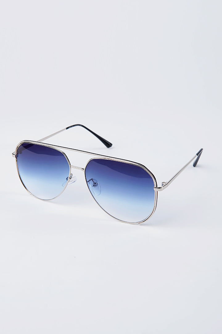 Aviator Sunglasses - Blue - Mendeez