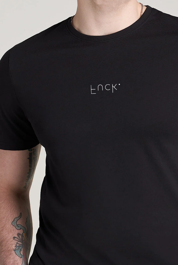 Printed Graphic Tee - Black - Mendeez