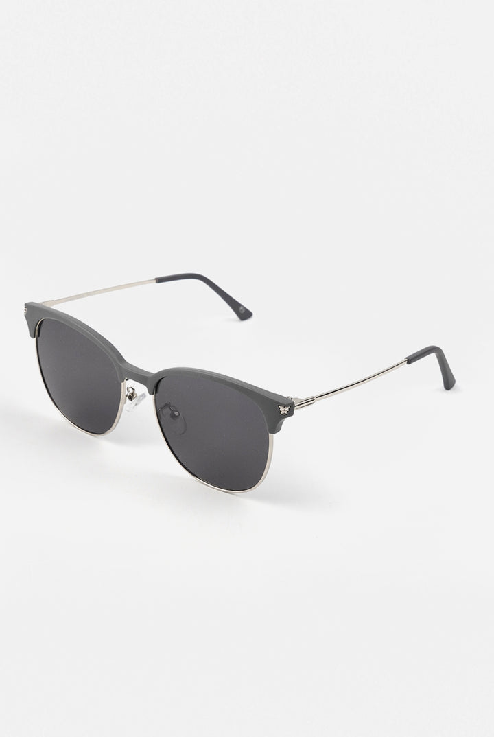 Clubmaster Sunglasses - Grey - Mendeez