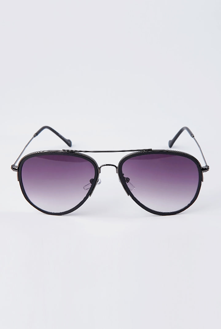 Aviator Sunglasses - Black - Mendeez