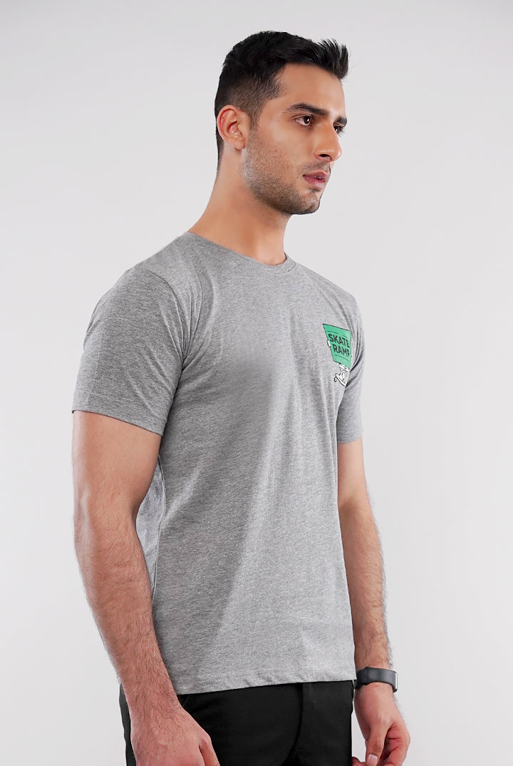 Graphic T-Shirt - Heather Grey - Mendeez