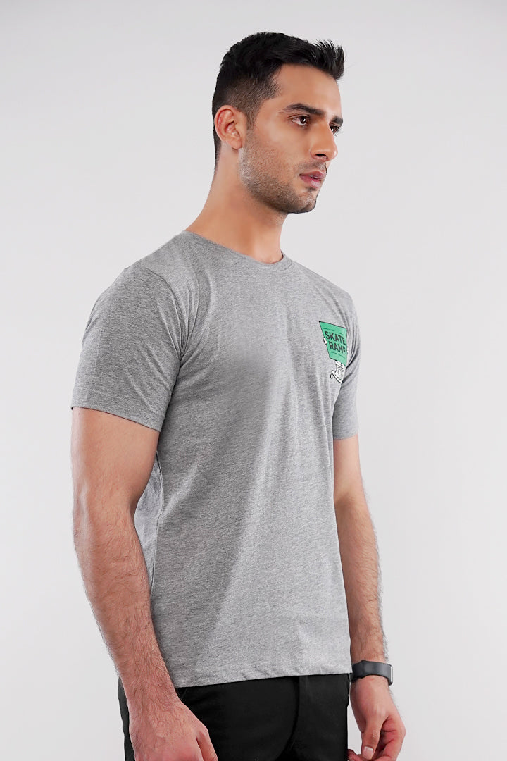 Graphic T-Shirt - Heather Grey - Mendeez