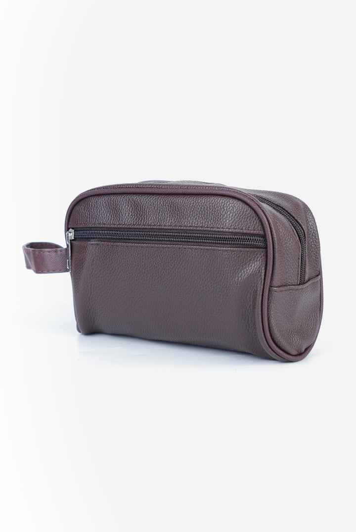 Heritage Leather Toiletry Pouch – Vintage Espresso-1-MENDEEZ