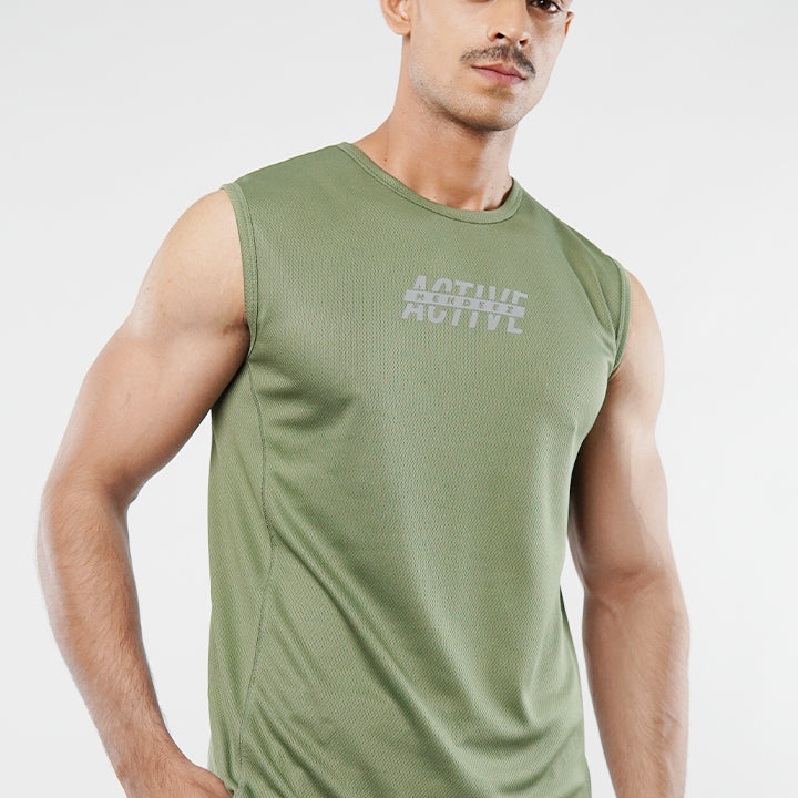 Tank Top - Olive Green - Mendeez