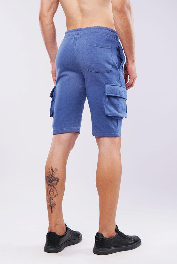 Terry Cargo Shorts - Ocean Blue - Mendeez